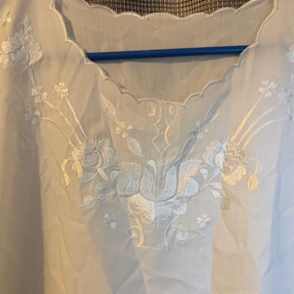 Elegant White Embroidered Blouse